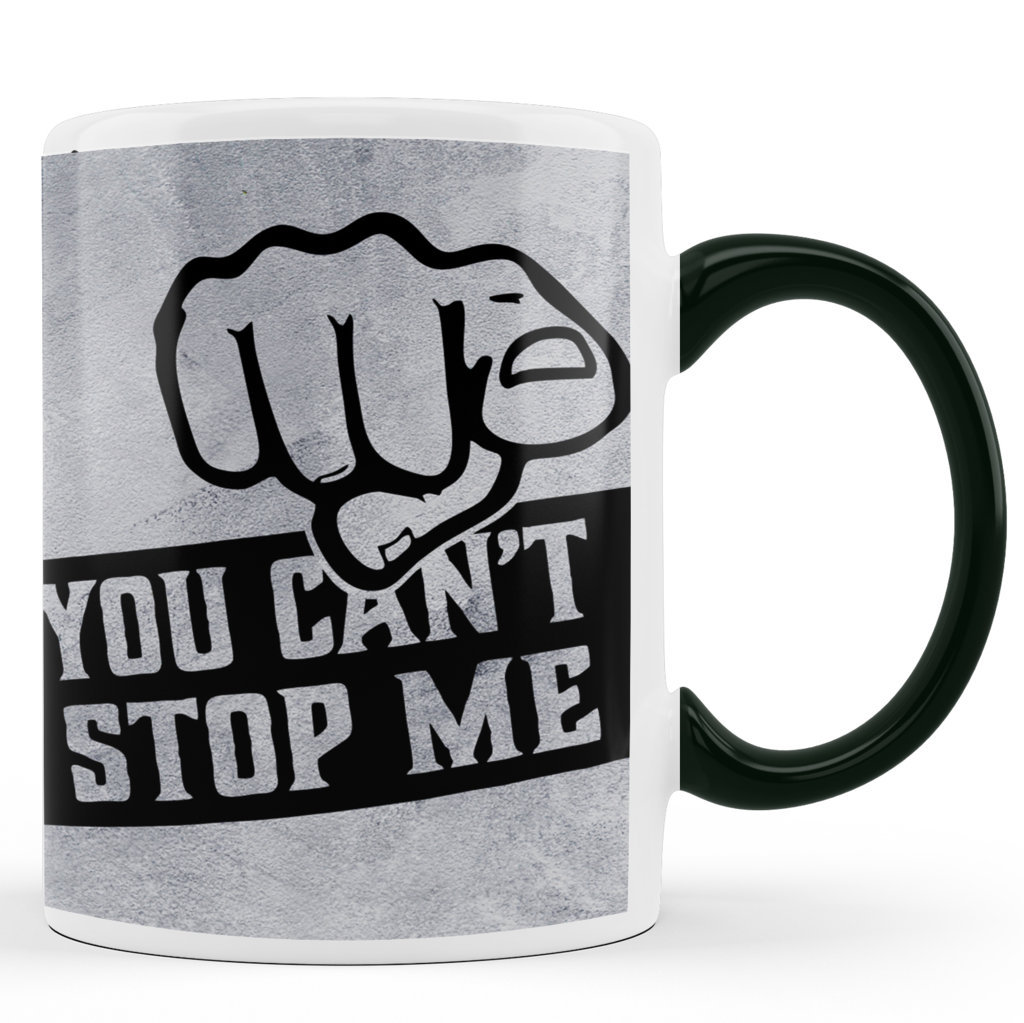 Printed Ceramic Coffee Mug | You Can’t Stop Me | Office | 325 Ml 